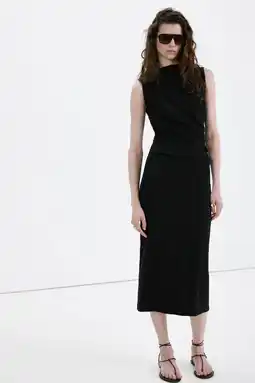 Wehkamp Mango jersey jurk zwart aanbieding