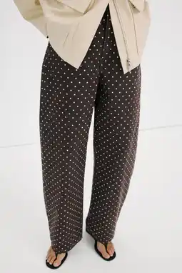 Wehkamp Mango barrel jeans met stippen bruin aanbieding