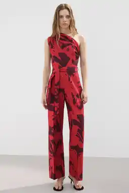 Wehkamp Mango jumpsuit rood aanbieding