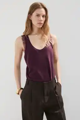 Wehkamp Mango top donkerpaars aanbieding