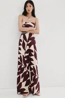 Wehkamp Mango jumpsuit donkerrood aanbieding