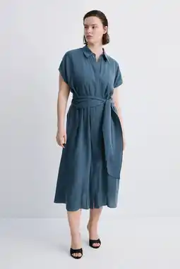 Wehkamp Mango blousejurk grijsblauw aanbieding