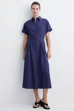 Wehkamp Mango blousejurk marineblauw aanbieding