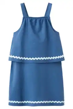 Wehkamp Mango Kids korte jurk blauw aanbieding