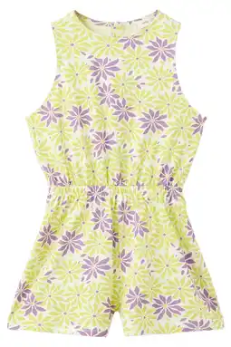 Wehkamp Mango Kids gebloemde playsuit geel aanbieding