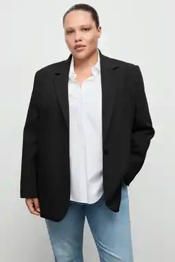 Wehkamp Mango regular blazer zwart aanbieding