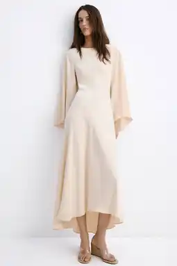 Wehkamp Mango midi jurk ecru aanbieding
