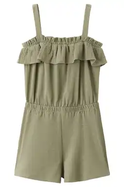 Wehkamp Mango Kids playsuit kaki aanbieding