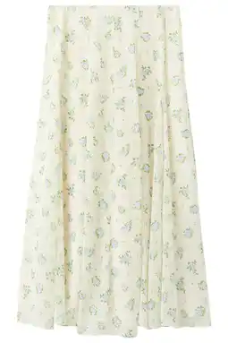 Wehkamp Mango gebloemde midi rok maxi rok ecru aanbieding