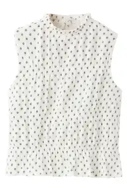 Wehkamp Mango Kids mouwloze top ecru aanbieding