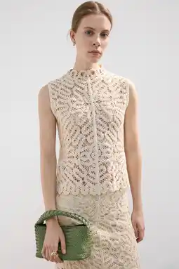 Wehkamp Mango top ajour zand aanbieding