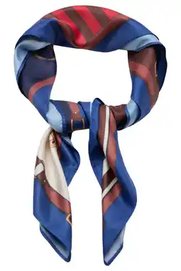Wehkamp Mango sjaal met all over print blauw aanbieding
