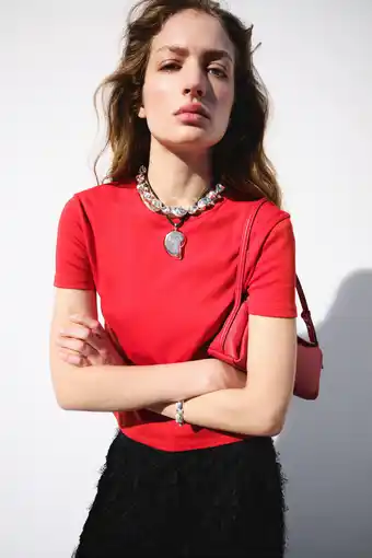 Wehkamp Mango T-shirt rood aanbieding