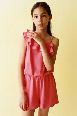 Wehkamp Mango Kids playsuit roze aanbieding