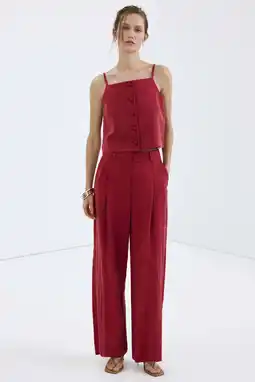Wehkamp Mango mouwloze top rood aanbieding