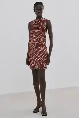 Wehkamp Mango mini jurk donkerrood aanbieding