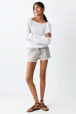 Wehkamp MANGO TEEN denim short grey denim aanbieding