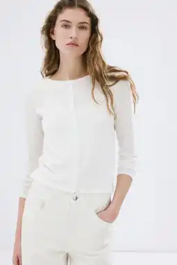 Wehkamp Mango vest ecru aanbieding