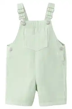 Wehkamp Mango Kids denim tuinbroek groen aanbieding