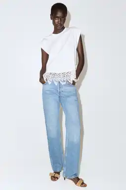 Wehkamp Mango top broderie wit aanbieding