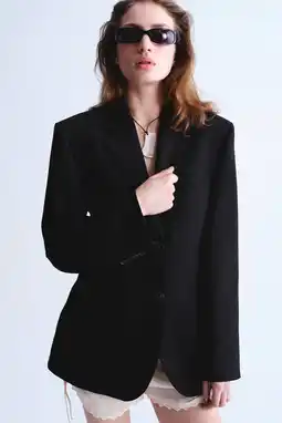 Wehkamp Mango getailleerde blazer zwart aanbieding