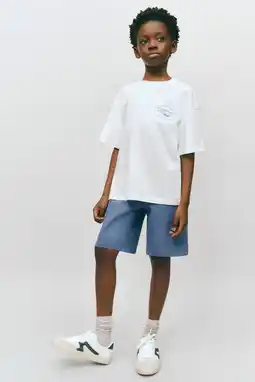 Wehkamp Mango Kids short medium blue denim aanbieding
