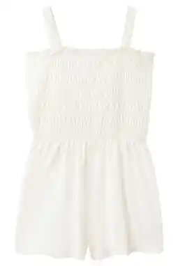 Wehkamp Mango Kids playsuit ecru aanbieding