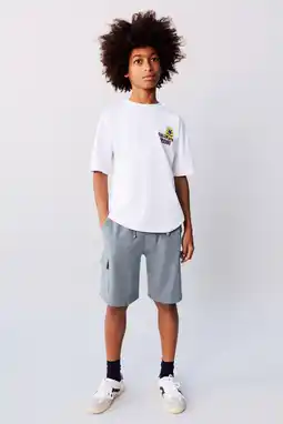 Wehkamp Mango Kids sweatshort grijsblauw aanbieding