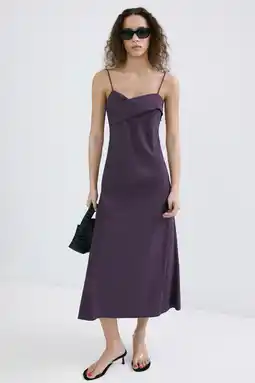 Wehkamp Mango zomerjurk paars aanbieding