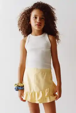 Wehkamp Mango Kids skort lichtgeel aanbieding
