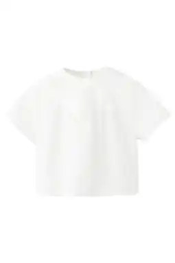 Wehkamp Mango Kids blousetop met textuur wit aanbieding