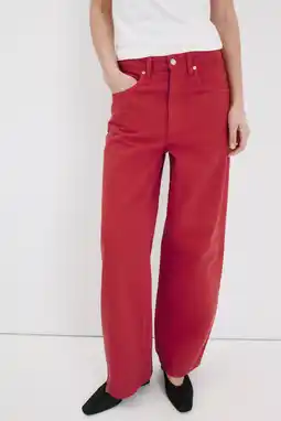 Wehkamp Mango barrel jeans rood aanbieding