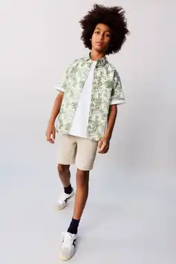 Wehkamp Mango Kids casual short lichtbruin aanbieding