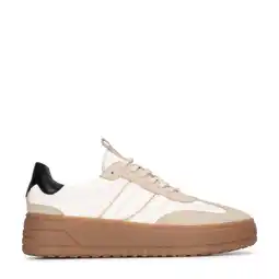 Wehkamp PS Poelman Anemone leren sneakers Anemone wit/beige aanbieding