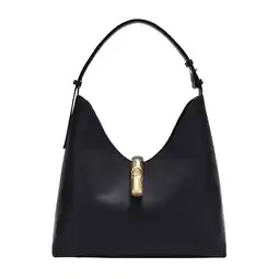 Wehkamp Furla leren schoudertas Goccia M zwart aanbieding