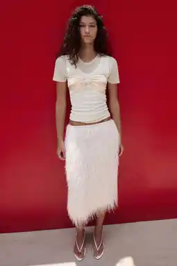Wehkamp Mango midi rok ecru aanbieding
