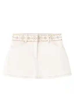 Wehkamp MANGO TEEN denim mini rok ecru aanbieding