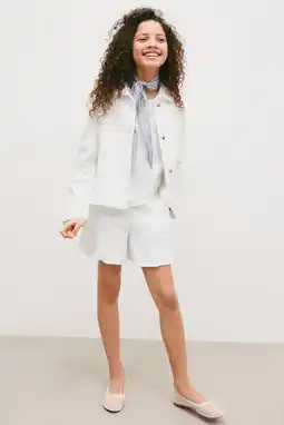 Wehkamp Mango Kids casual short met textuur wit aanbieding