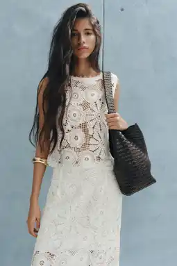 Wehkamp Mango top crochet wit aanbieding