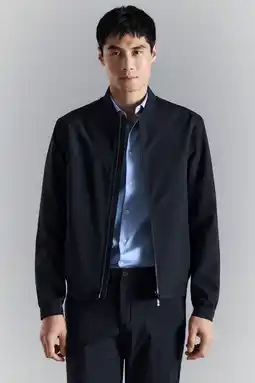 Wehkamp Mango Man bomberjack donkerblauw aanbieding