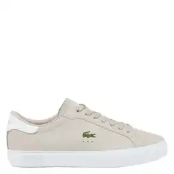 Wehkamp Lacoste PowerCourt sneakers grijs/wit aanbieding