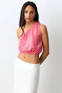 Wehkamp MANGO TEEN cropped top roze aanbieding