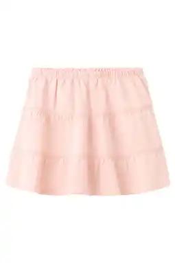 Wehkamp Mango Kids strokenrok lichtroze aanbieding