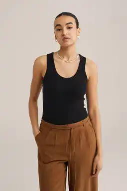 Wehkamp WE Fashion mouwloze top zwart aanbieding