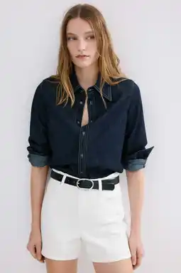 Wehkamp Mango highwaist denim short wit aanbieding