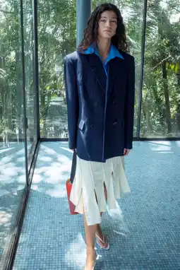 Wehkamp Mango met krijtstreep donkerblauw aanbieding
