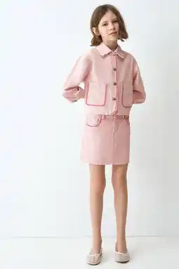 Wehkamp Mango Kids denim spijkerrok roze aanbieding