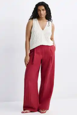 Wehkamp Mango vest gebreid wit aanbieding
