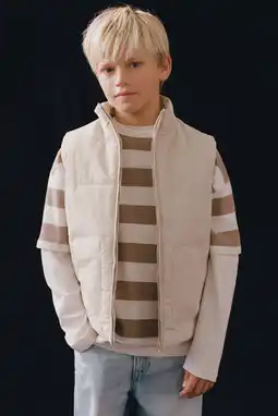 Wehkamp Mango Kids bodywarmer ecru aanbieding