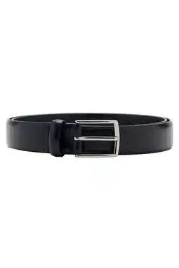 Wehkamp Mango Man leren riem zwart aanbieding